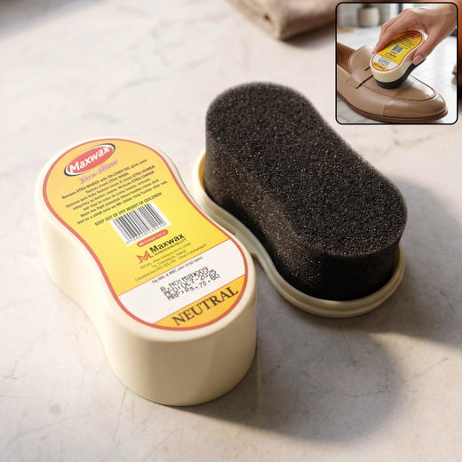 Maxwax Neutral Shoe Shiner – Compact Quick Shine & Care Solution