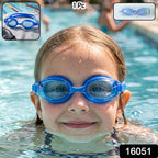 Kids Premium Swimming Goggles Crystal Clear Lens & Secure Fit - Side View