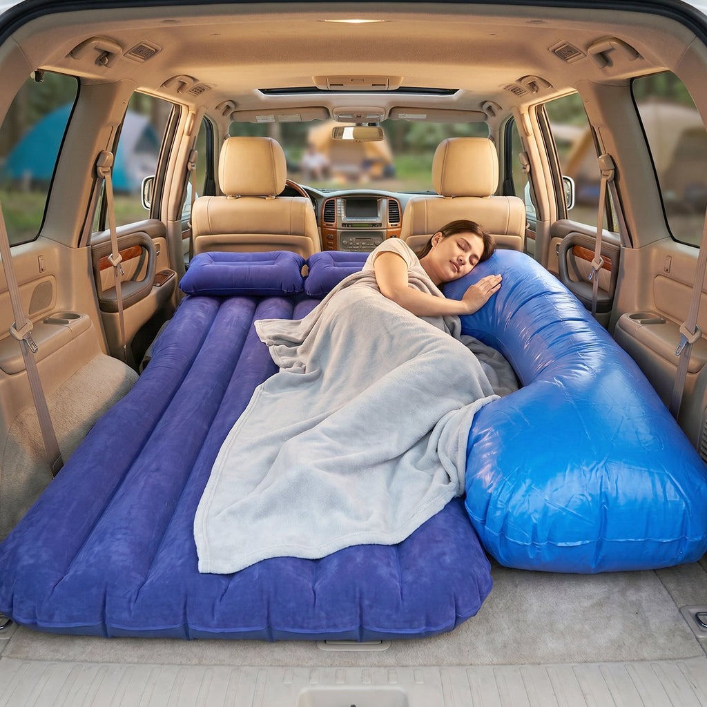 ALVENZA Car Air Mattress – Portable & Quick Inflate for Travel Comfort, Car Sofa