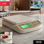Kitchen Weighing Scale Compact Digital Food & Recipe Measure - Side View