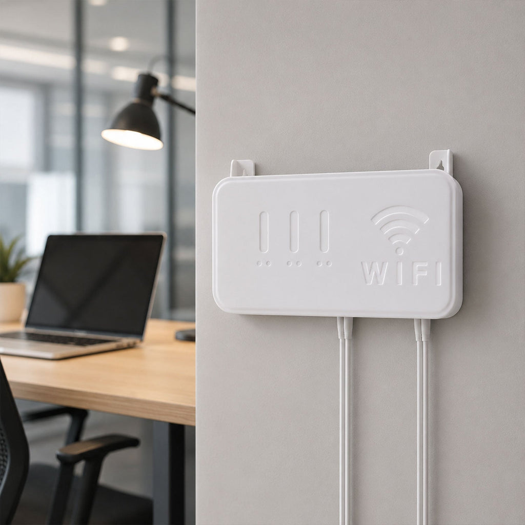 Wall Mount WiFi Router Holder Space-Saving Cable Management Solution