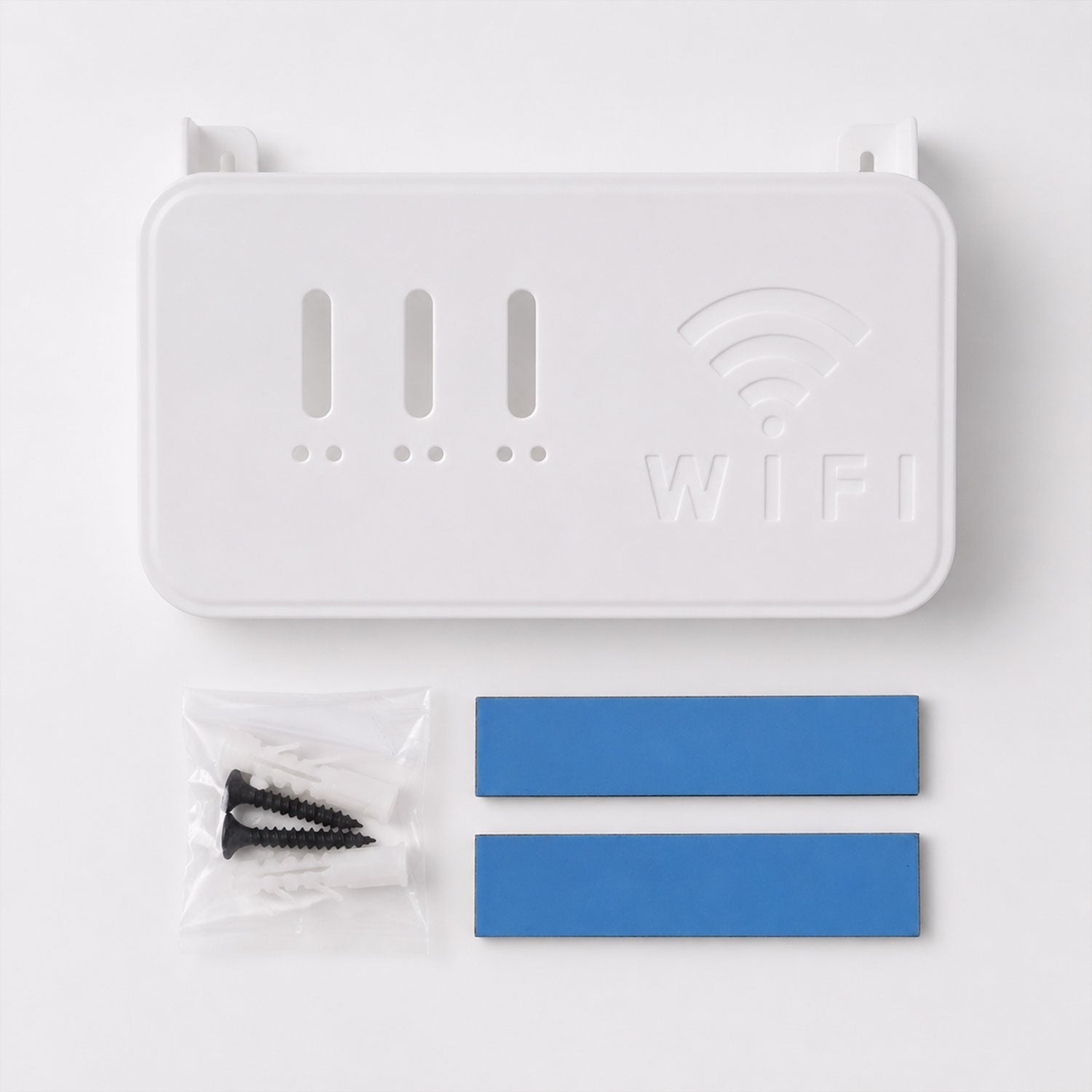Wall Mount WiFi Router Holder Space-Saving Cable Management Solution - Detail View 5