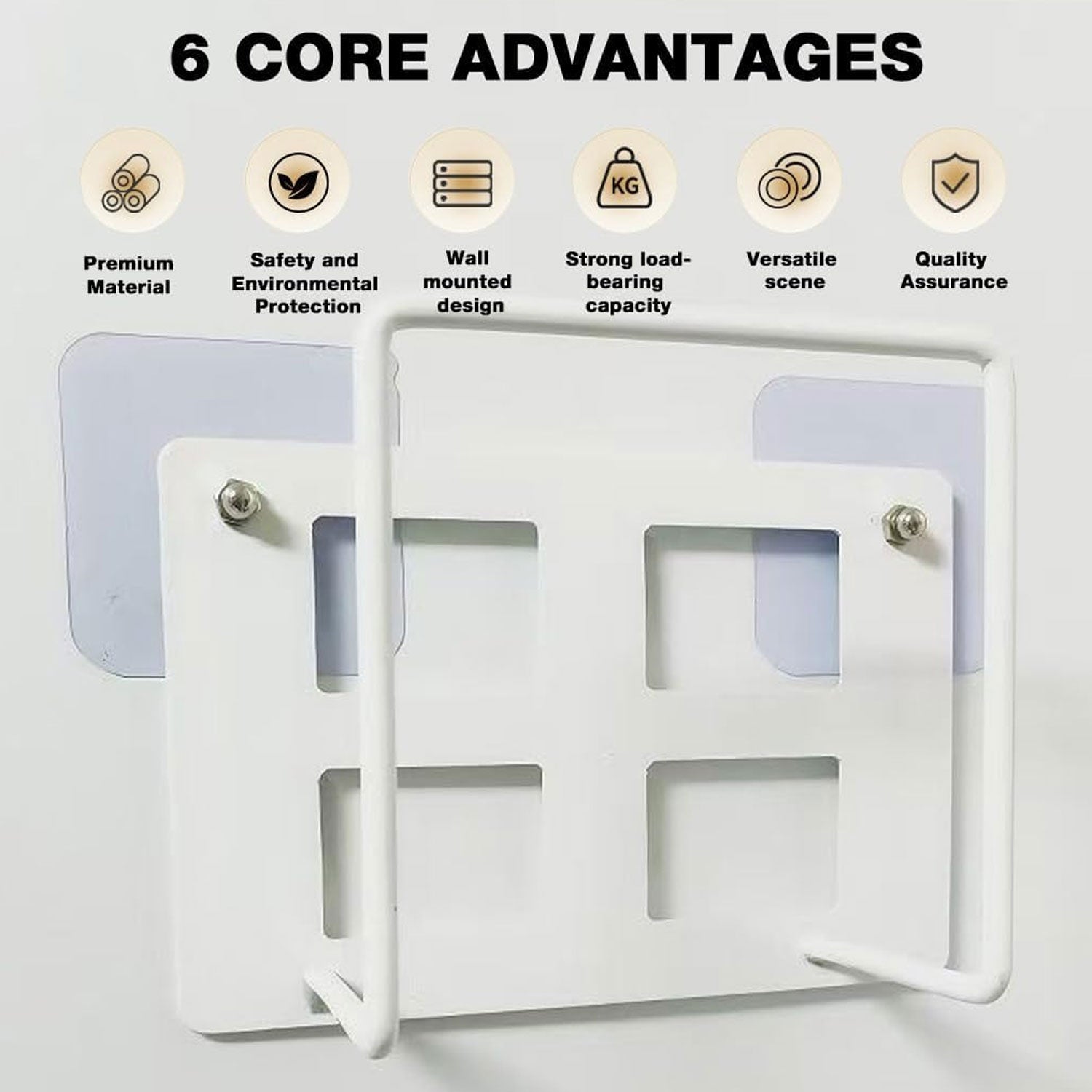 WiFi Router Wall Mount Bracket Space-Saving & Easy to Install