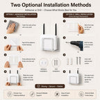 WiFi Router Wall Mount Bracket Space-Saving & Easy to Install - Front View