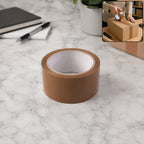 Brown Cello Tape Durable Packing & Shipping Solution - Front View