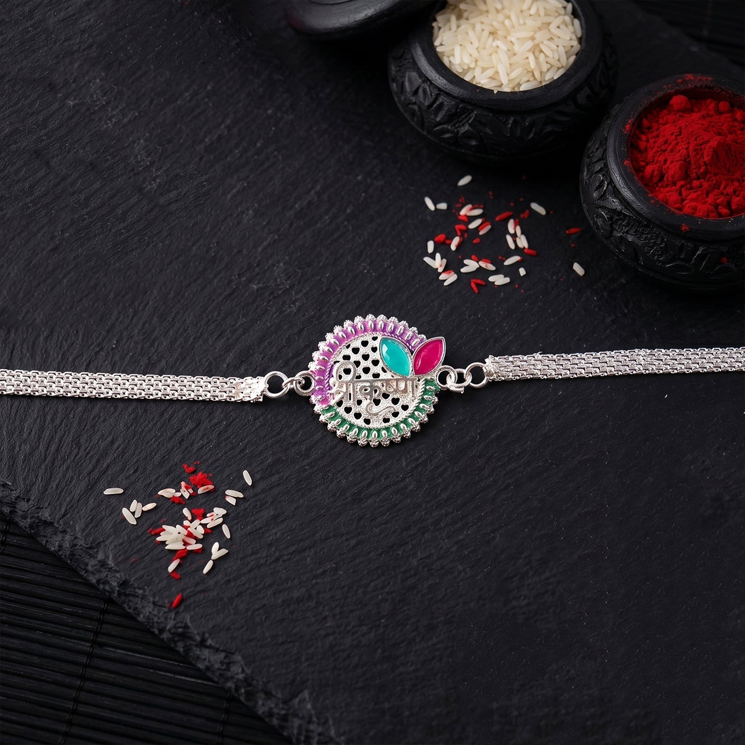 ALVENZA Rakhi – Elegant Shree Krishna Design for Raksha Bandhan