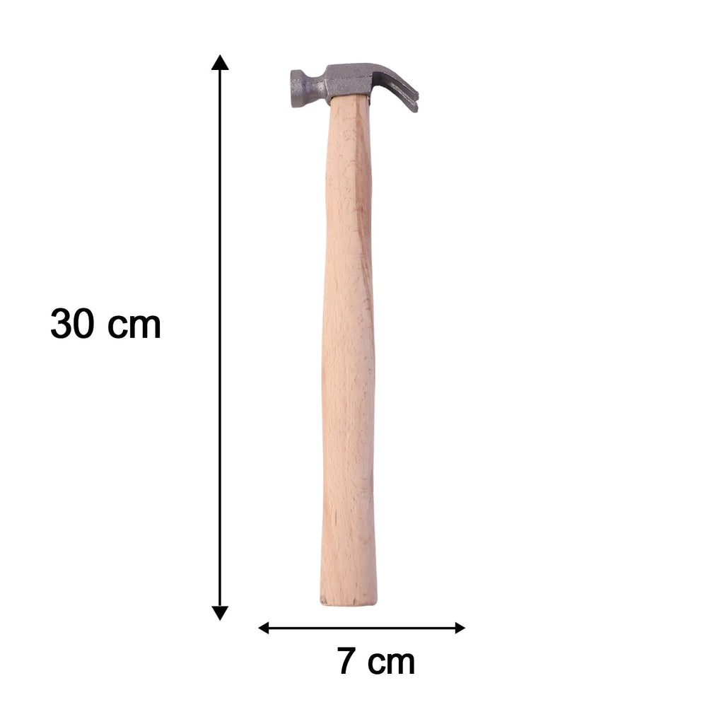 Wooden Handle Claw Hammer Durable Steel Head for Carpentry - Detail View 6
