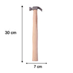 Wooden Handle Claw Hammer Durable Steel Head for Carpentry - Detail View 6