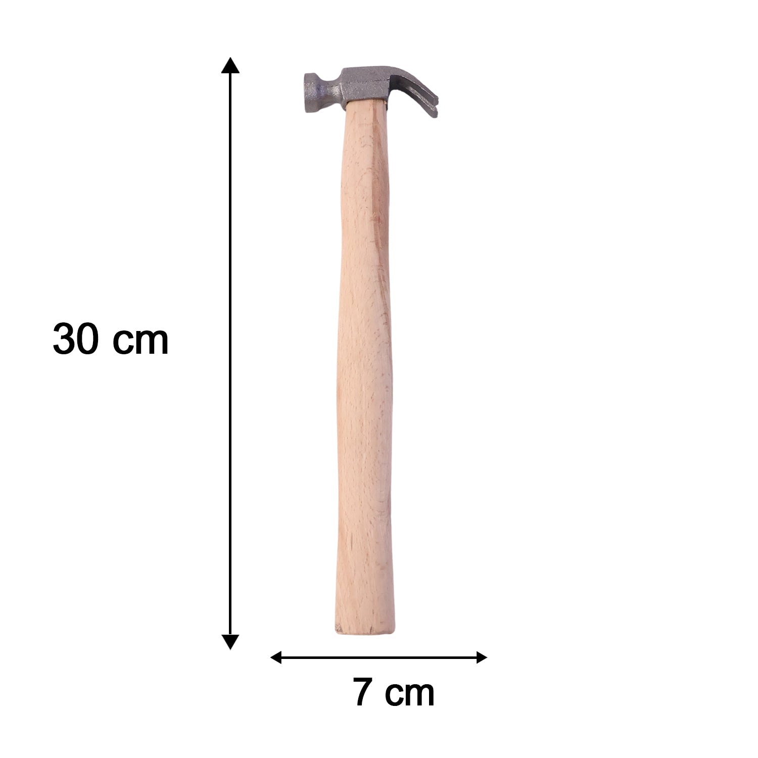 Wooden Handle Claw Hammer Durable Steel Head for Carpentry - Detail View 6