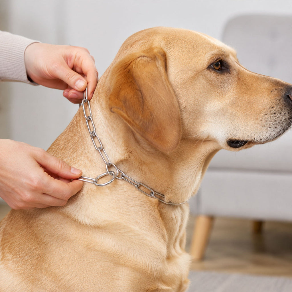Heavy Duty Dog Chain Leash Durable 67-inch Pet Tether for Control - Front View