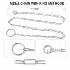 Heavy Duty Dog Chain Leash Durable 67-inch Pet Tether for Control - Detail View 6