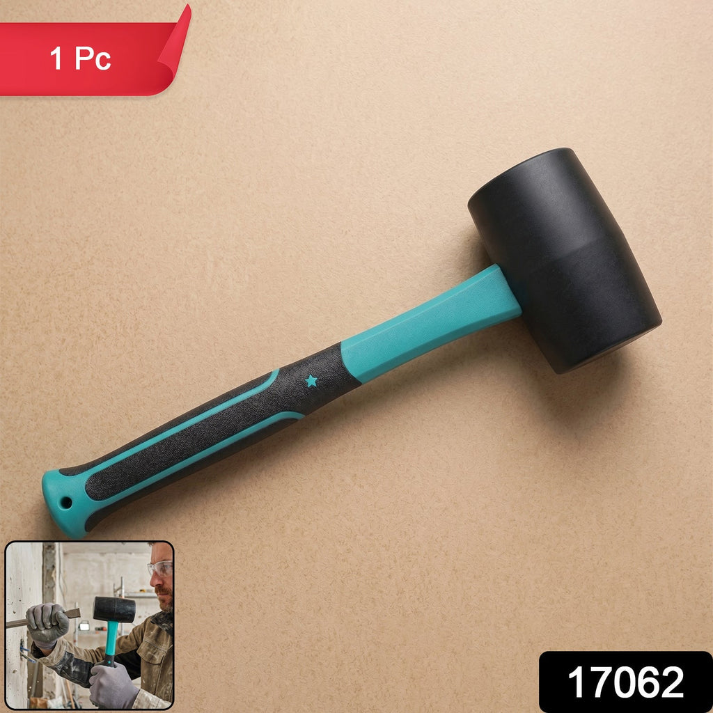 Heavy Duty Sledge Hammer Durable Rubber Mallet for Construction - Front View