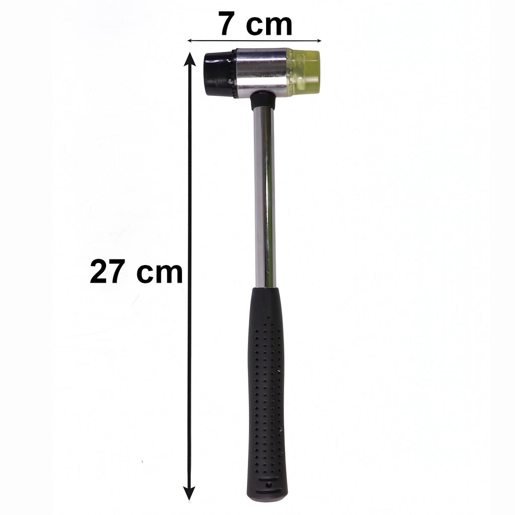 Double Head Rubber Mallet Non-slip grip & durable steel handle - Detail View 6