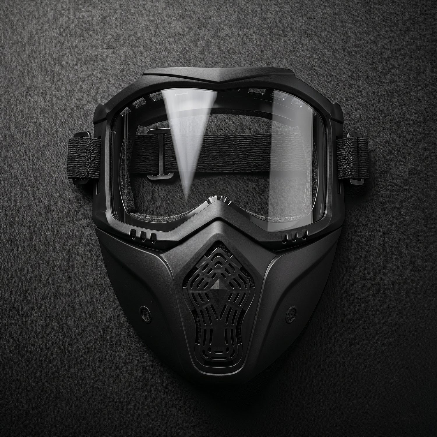 Protective Bike Goggle Face Mask Detachable Shield for Outdoor Safety - Front View