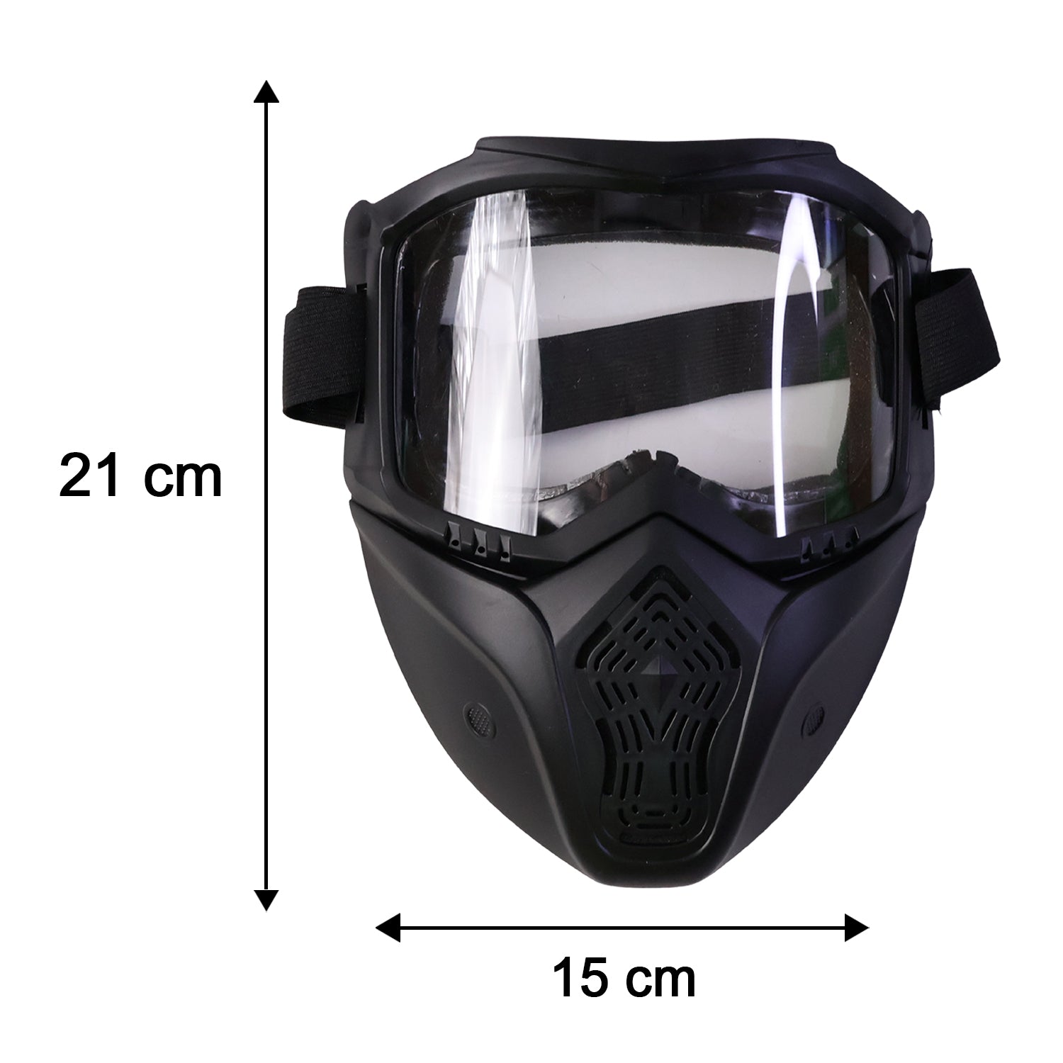 Protective Bike Goggle Face Mask Detachable Shield for Outdoor Safety - Detail View 6