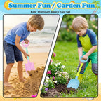 Kids Beach Sand Shovel Toy Set Bright, Durable & Easy to Handle - Detail View 8