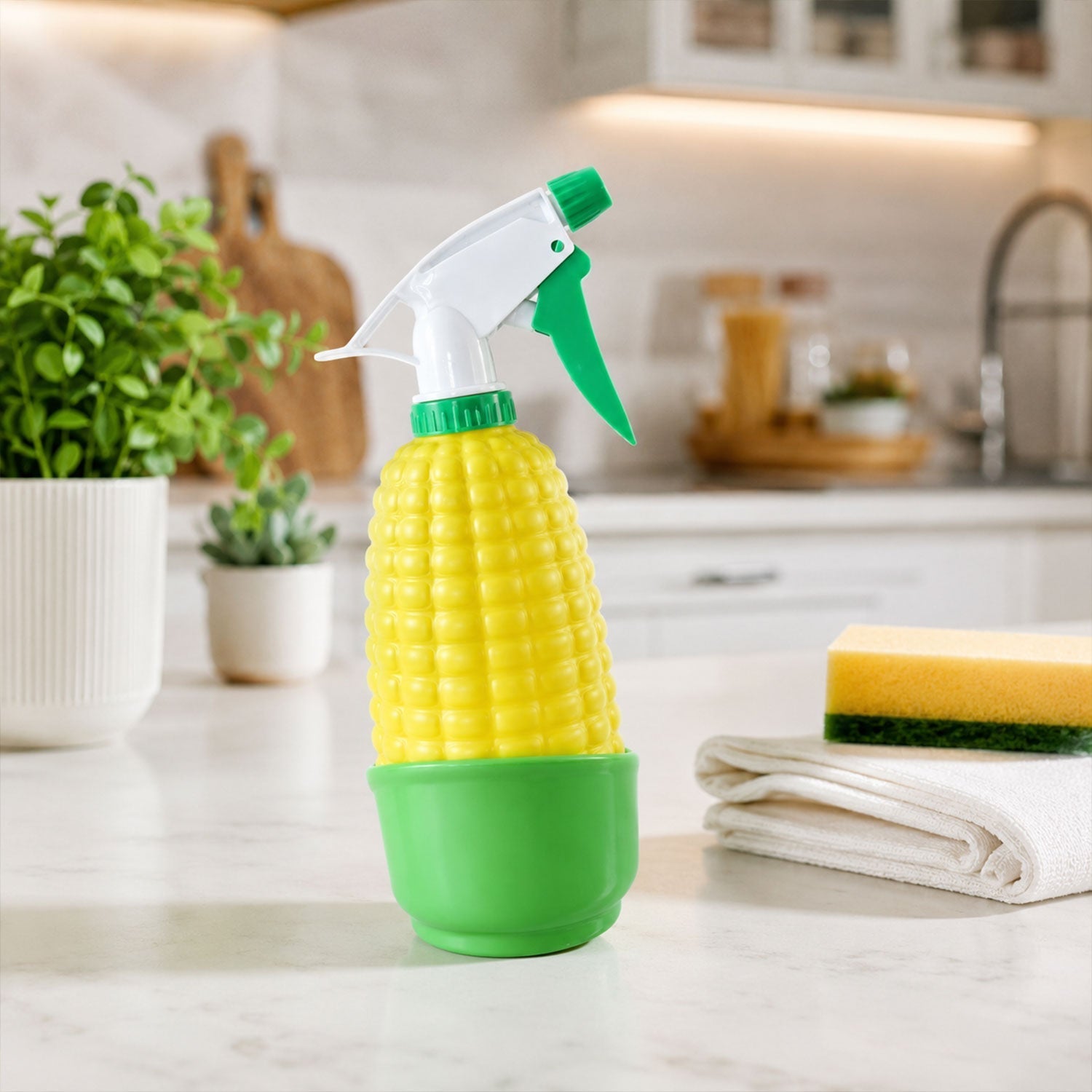 Trigger Spray Bottle Corn Shape for Plants & Home Cleaning
