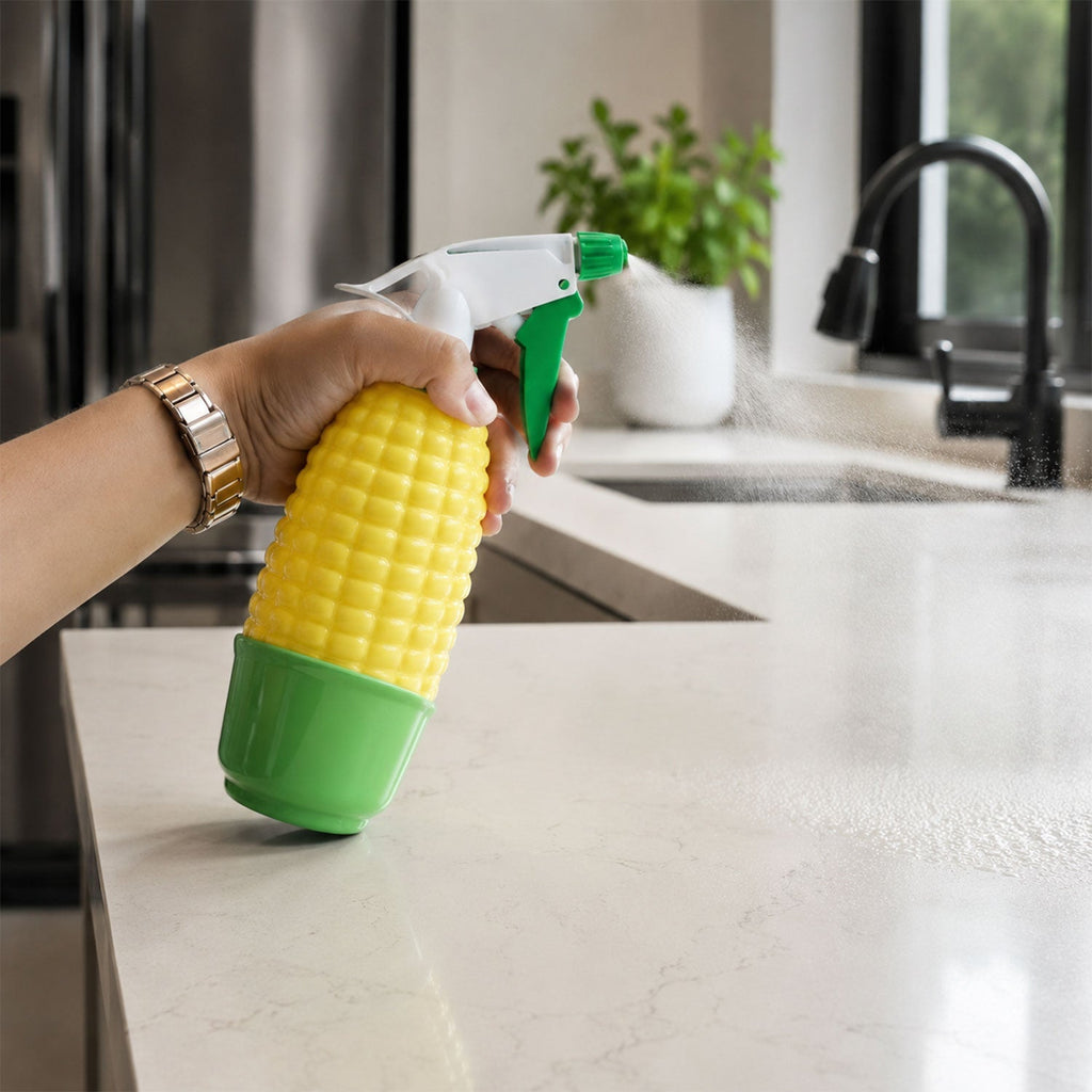 Trigger Spray Bottle Corn Shape for Plants & Home Cleaning - Back View
