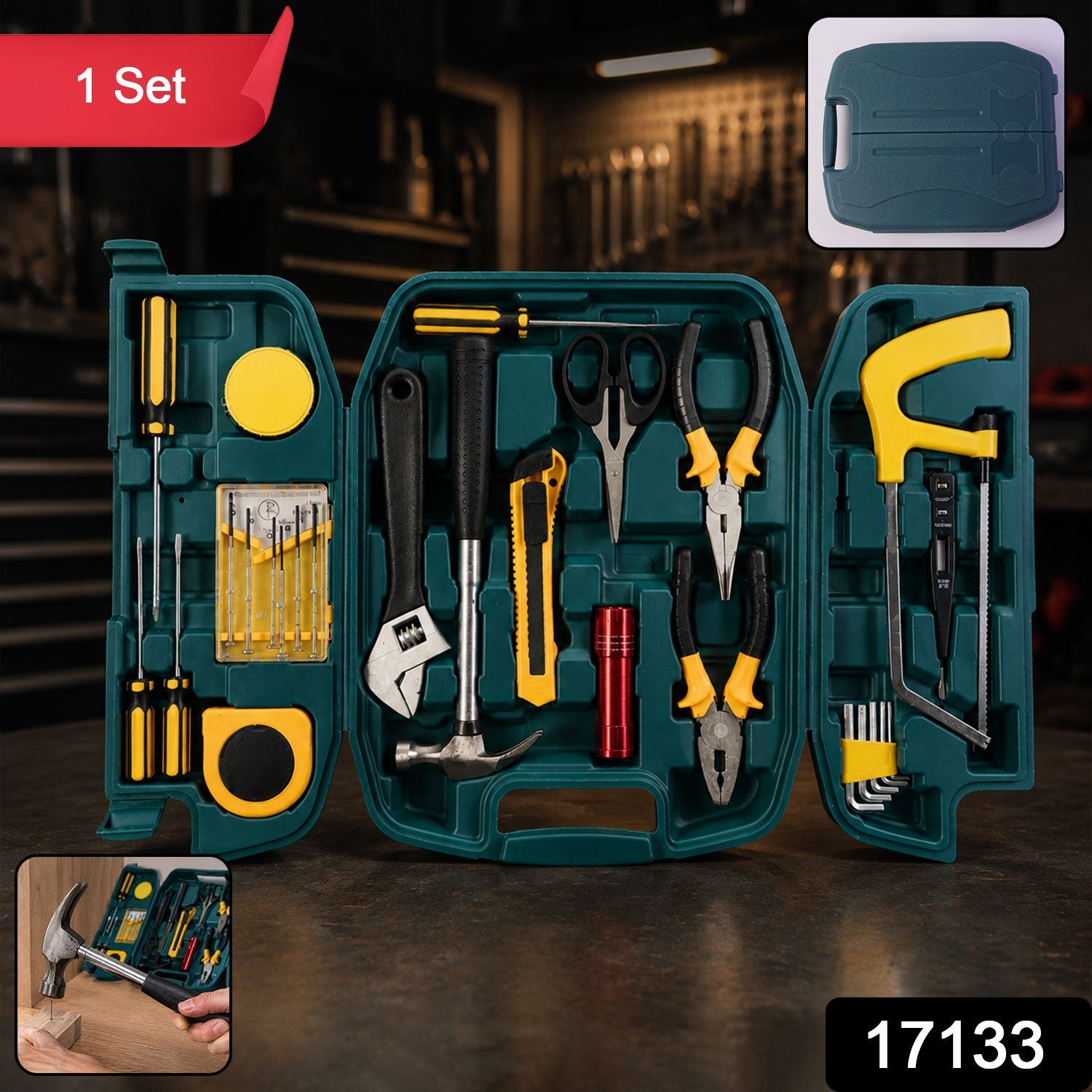 Home Tool Kit Set Essential for DIY & Repairs in India - Side View