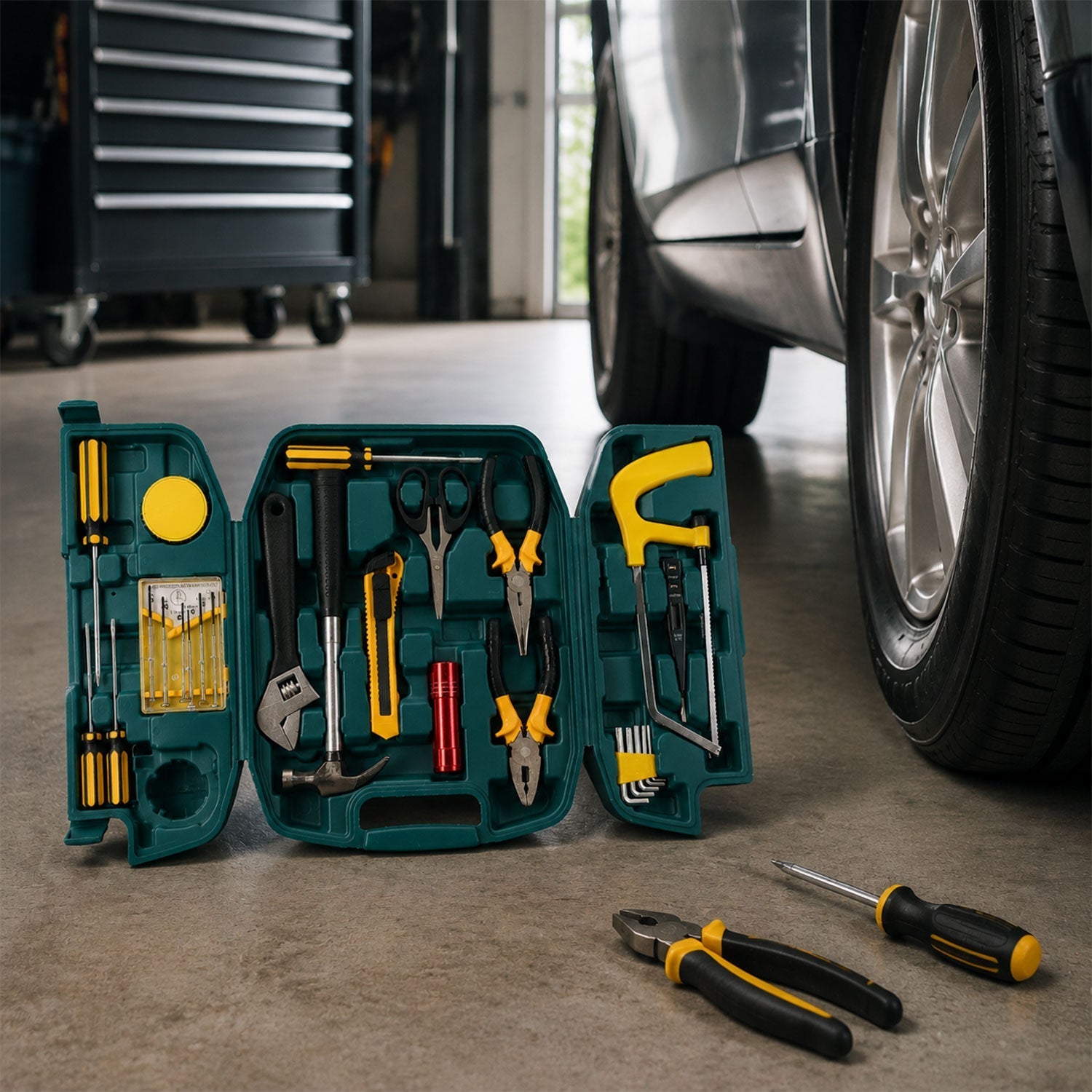 Home Tool Kit Set Essential for DIY & Repairs in India - Back View