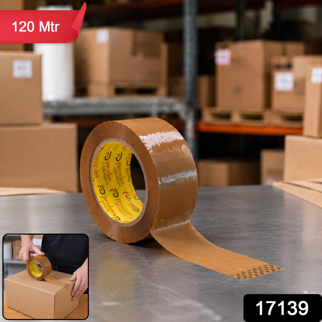 Brown Cello Tape Strong Adhesive Packing for Secure Shipping - Side View