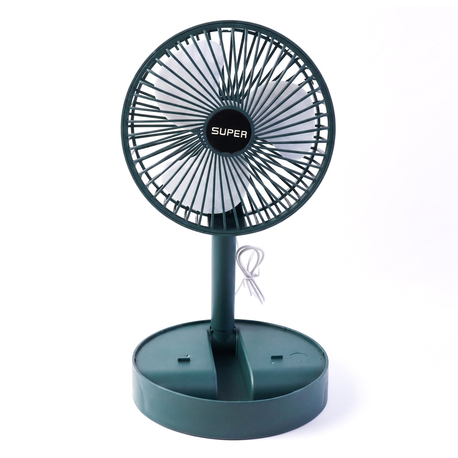 USB Table Fan Compact, Quiet, Adjustable Stand for Desk