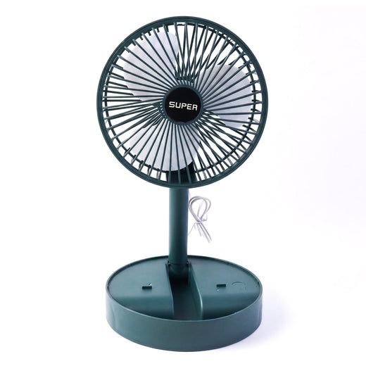 USB Table Fan – Compact, Quiet, Adjustable Stand for Desk