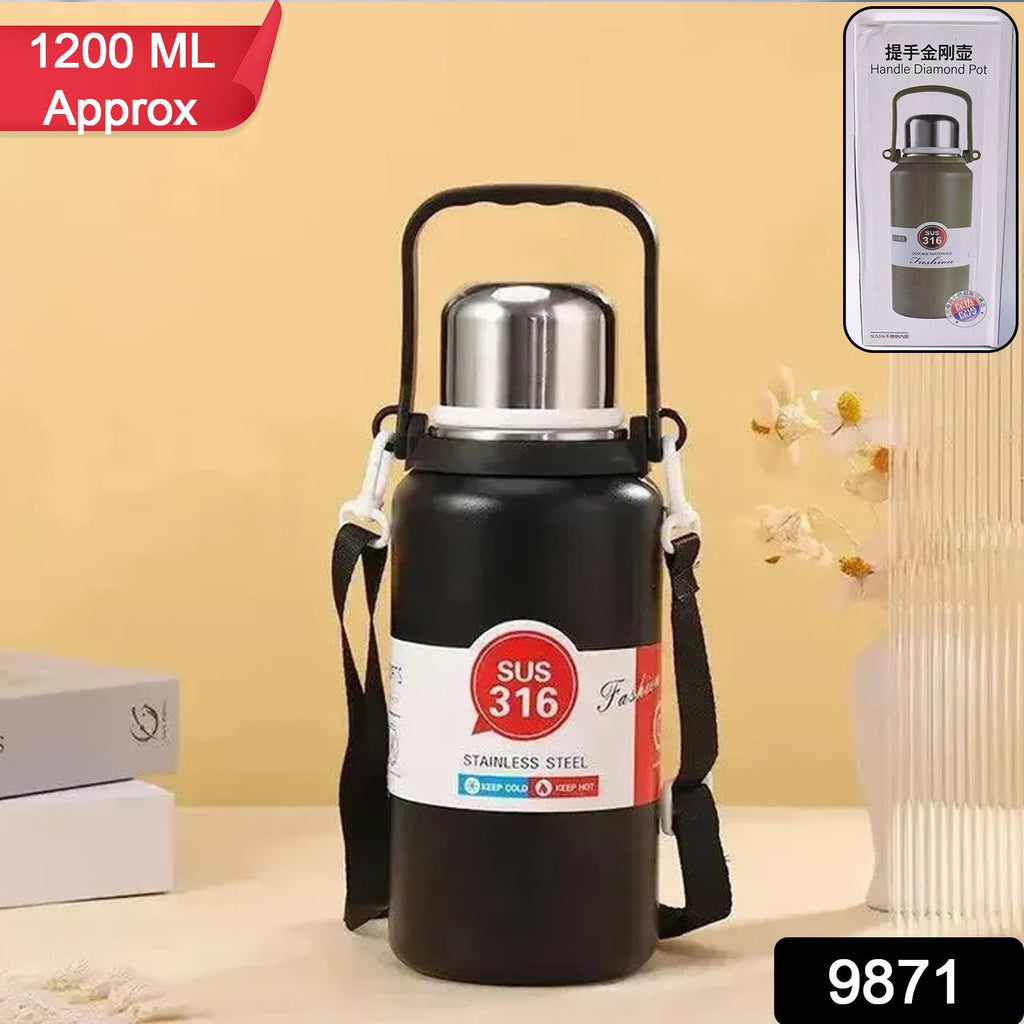 ALVENZA Insulated Stainless Steel Thermos Bottle – 24hr Hot & Cold