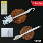 Multifunctional Cleaning Brush For Bottles & Jars, Durable & Ergonomic - Side View