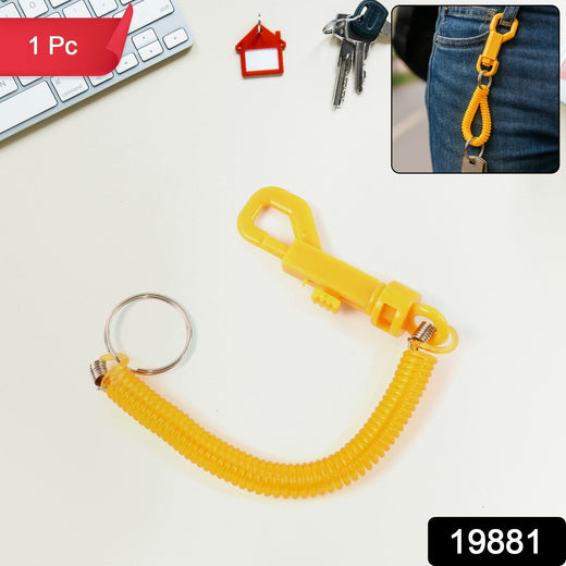 ALVENZA Retractable Keychain – Durable Coiled Key Holder with Carabiner