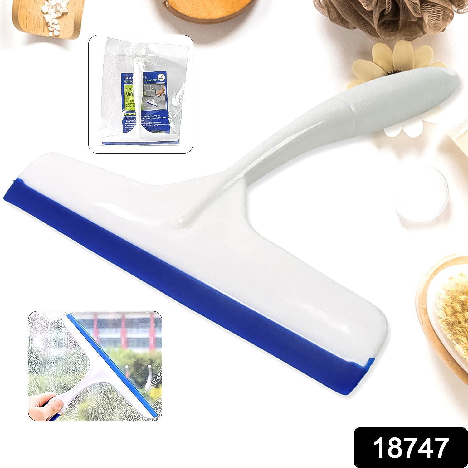 Kitchen Wiper Silicone Head, Multi-Surface Cleaner | Velvet Wipe - Side View