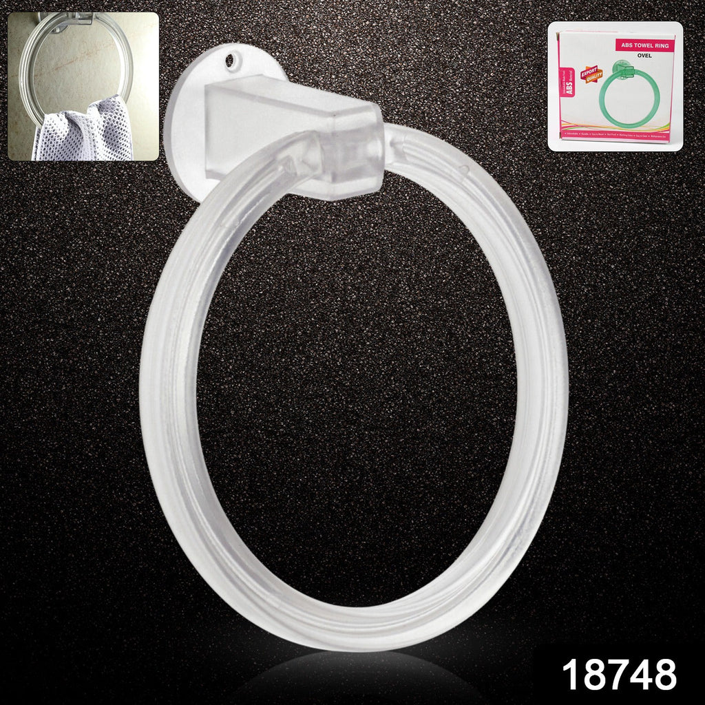 ABS Towel Ring Unbreakable Wall Mounted Holder | BathNova - Side View