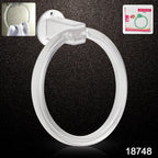 ABS Towel Ring Unbreakable Wall Mounted Holder | BathNova - Side View