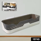 Adhesive Shower Caddy Rustproof Plastic Organizer | FreshAura - Side View