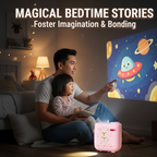 Birthday Projector 8 Slide Patterns & Night Light | GiftingGrace - Back View