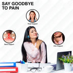 U-Shaped Travel Neck Pillow Ergonomic Soft Foam Support for Comfort - Back View