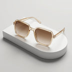 Square Retro Sunglasses Trendy Oversized Gradient Tinted Eyewear