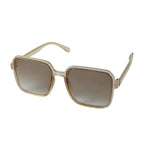 Square Retro Sunglasses Trendy Oversized Gradient Tinted Eyewear - Detail View 5