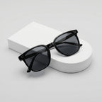 UV Protection Sunglasses Classic Black Frame for Men & Women - Front View