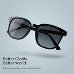 UV Protection Sunglasses Classic Black Frame for Men & Women - Detail View 8