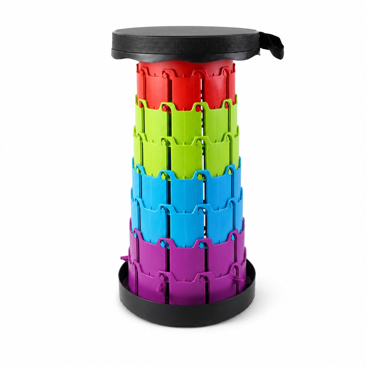 Telescopic Folding Stool Portable, Adjustable Camping Seat - Detail View 5