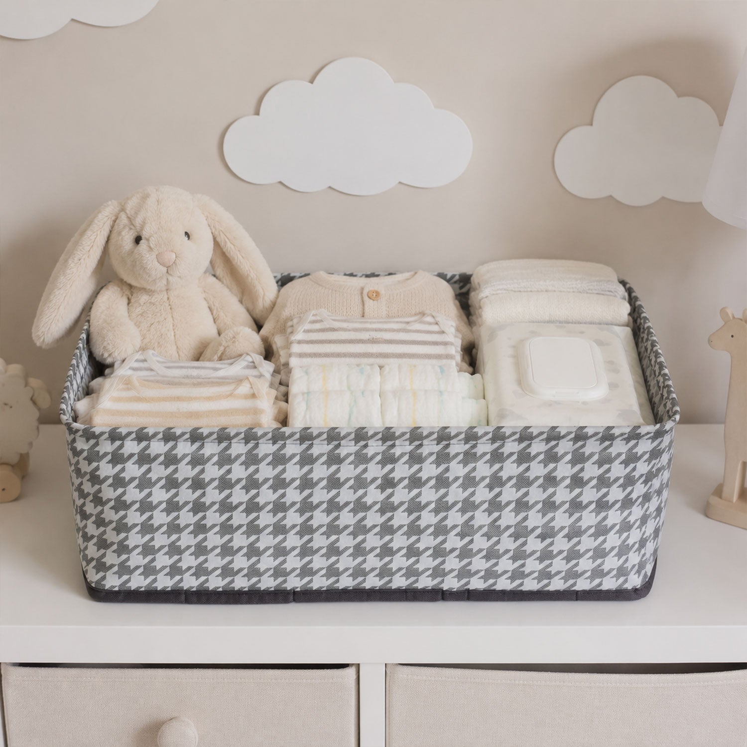 Foldable Cloth Organizer Basket Space-saving Home Storage
