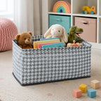 Foldable Cloth Organizer Basket Space-saving Home Storage - Back View