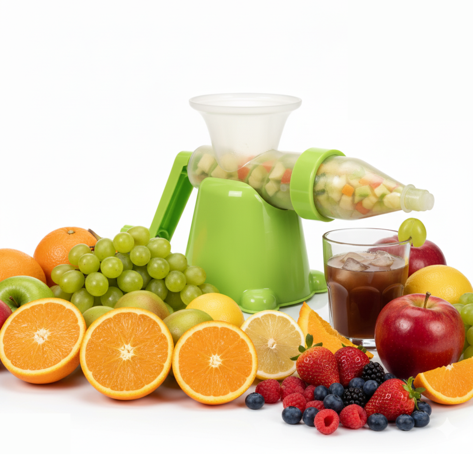 Manual Plastic Juicer Easy, Compact & Durable for Fresh Juices
