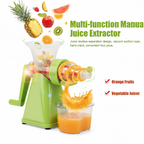 Manual Plastic Juicer Easy, Compact & Durable for Fresh Juices - Side View