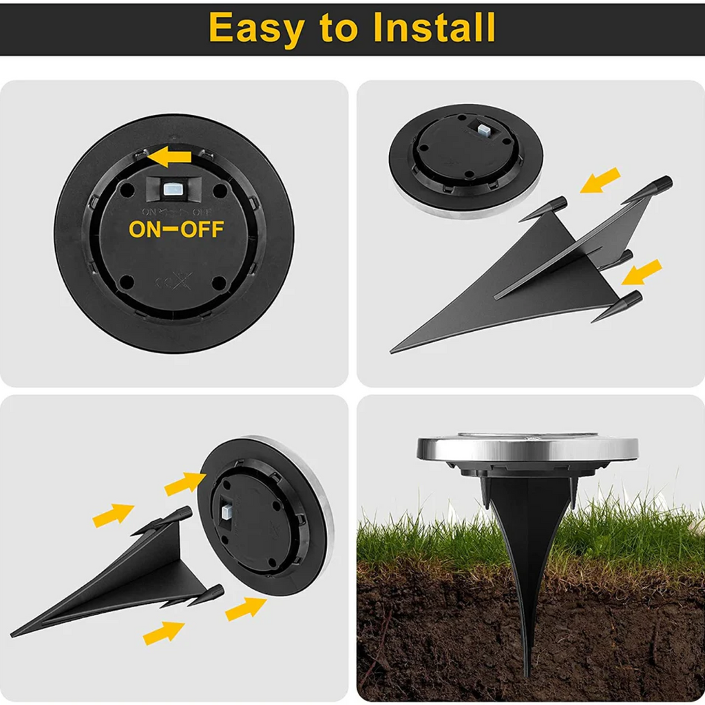 ALVENZA Solar Powered LED Garden Lights – Eco-Friendly Outdoor Pathway Lighting