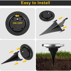 ALVENZA Solar Powered LED Garden Lights – Eco-Friendly Outdoor Pathway Lighting