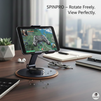 ALVENZA Mobile & Tablet Stand – 360° Rotation & Foldable Design for Easy Use