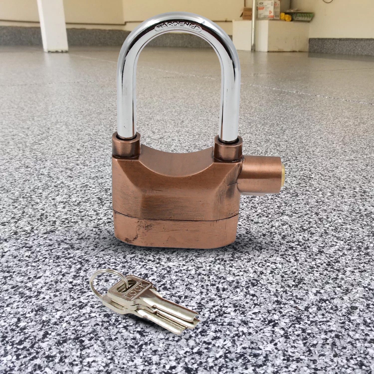 ALVENZA Security Alarm Lock – Waterproof Anti-Theft Padlock | AutoSafeo