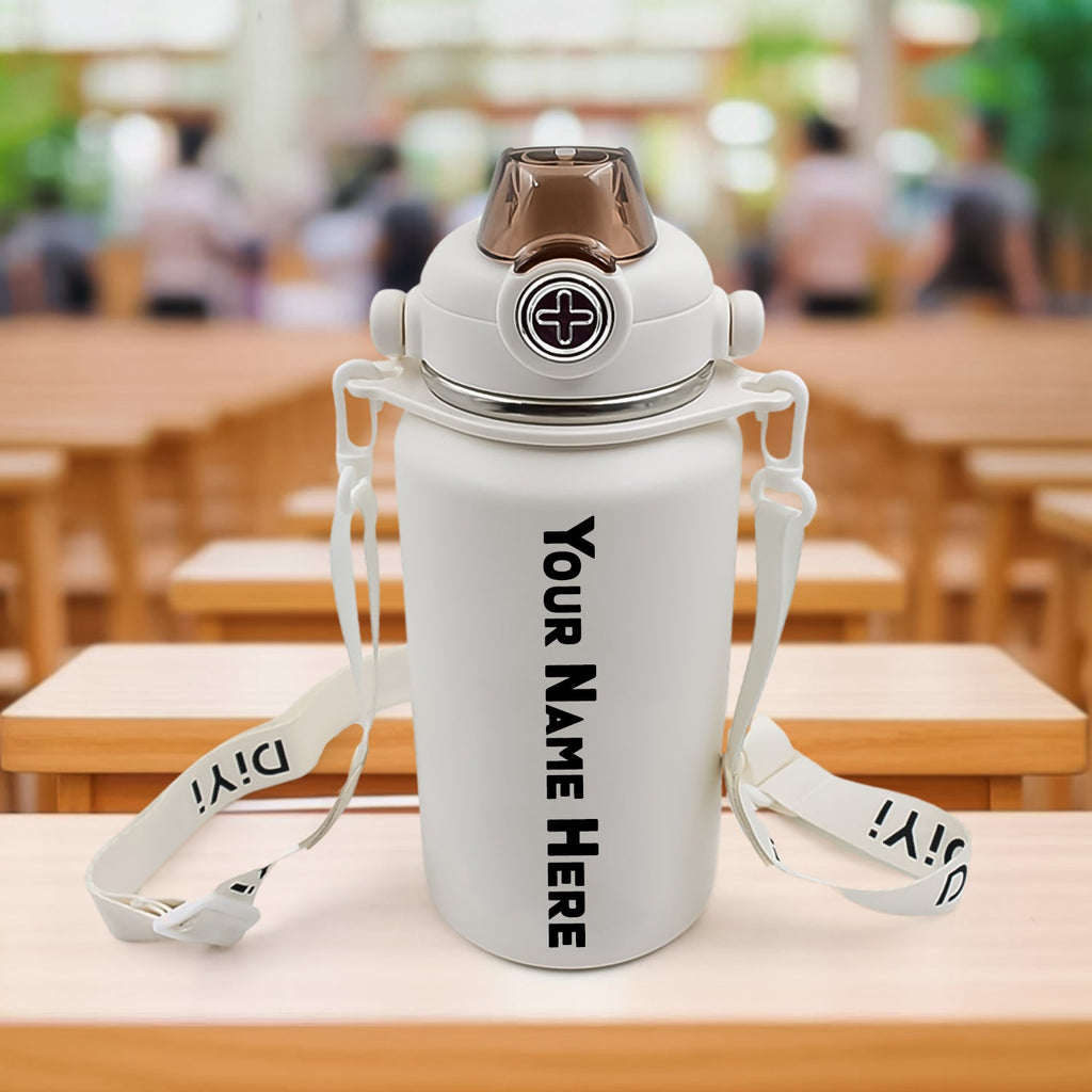 ALVENZA Personalized Stainless Steel Water Bottle – 1000ml Insulated | CustomSpot